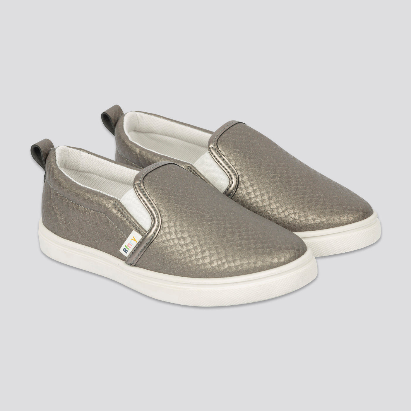 Girls Metallic Slip-On _ 161485 _ Bronze