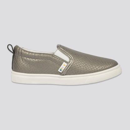 Girls Metallic Slip-On _ 161485 _ Bronze