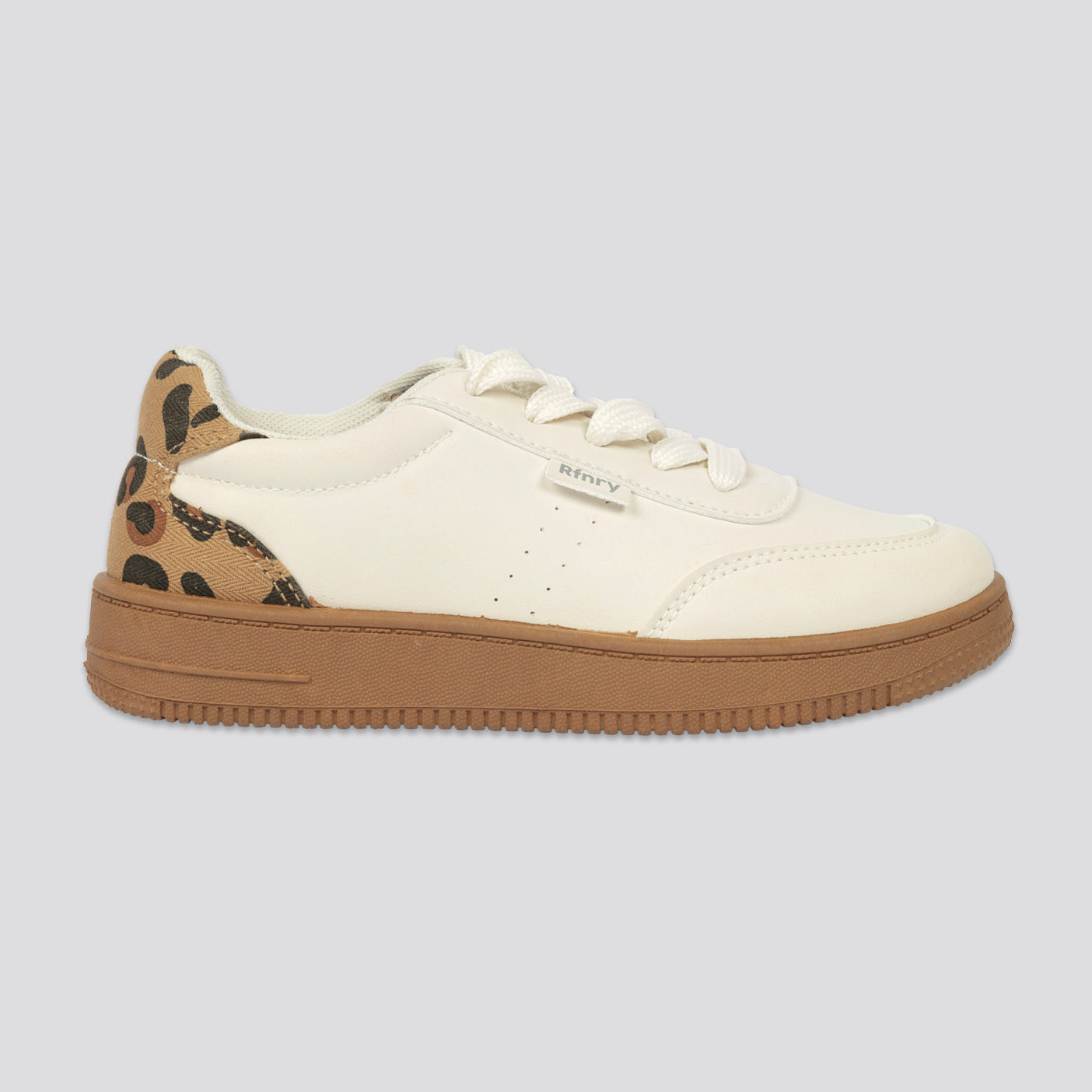 Girls Animal Print Sneaker _ 161495 _ Biscuit