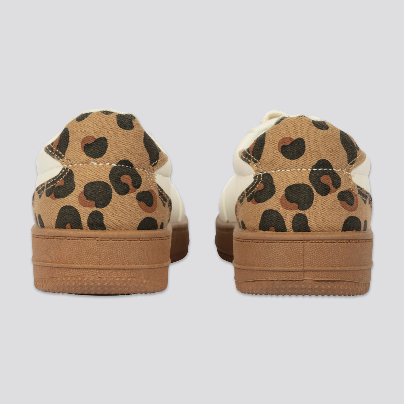 Girls Animal Print Sneaker _ 161495 _ Biscuit