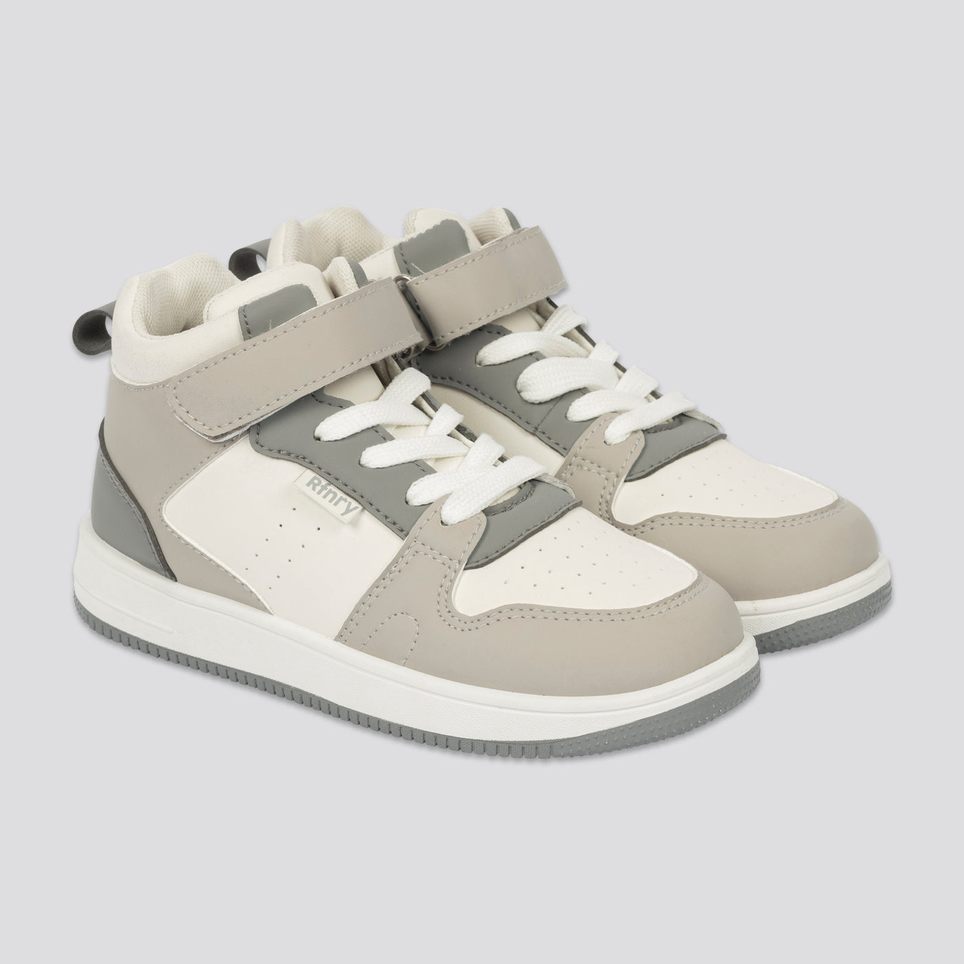 Boys Hi-Top Sneaker _ 161665 _ Stone