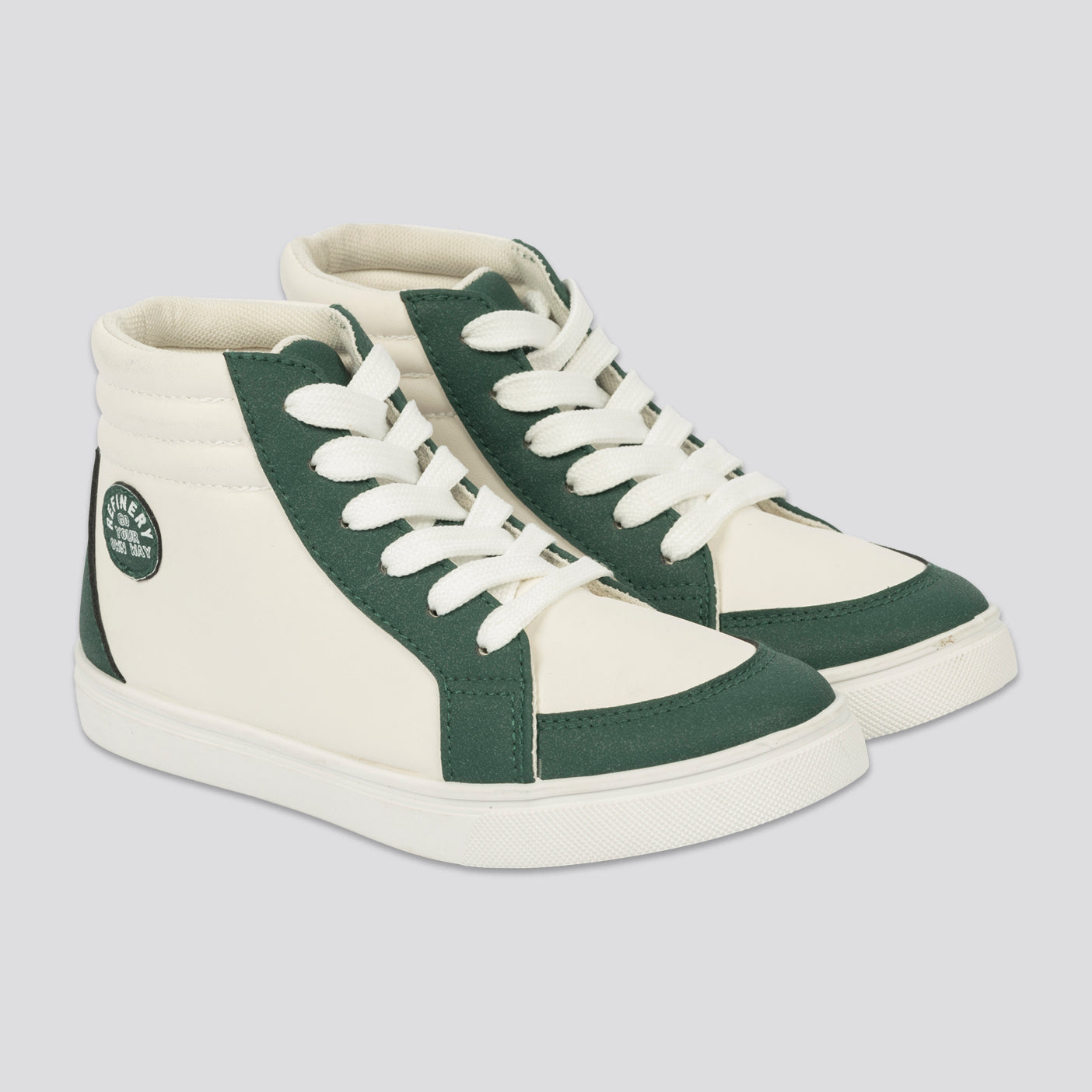Boys Hi-Top Sneaker _ 161484 _ Off White