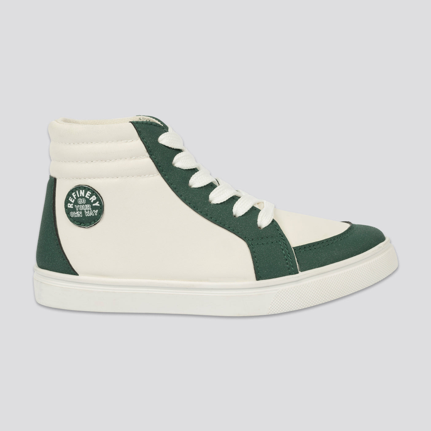 Boys Hi-Top Sneaker _ 161484 _ Off White