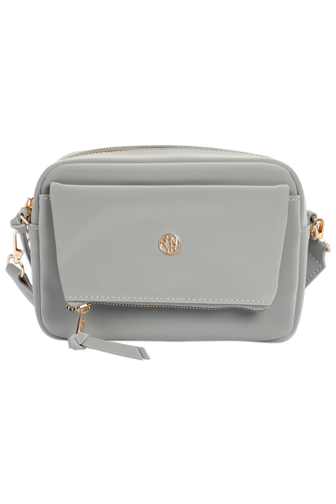 Folded Front Bag _ 157392 _ Grey