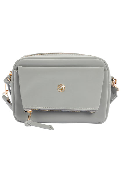 Folded Front Bag _ 157392 _ Grey
