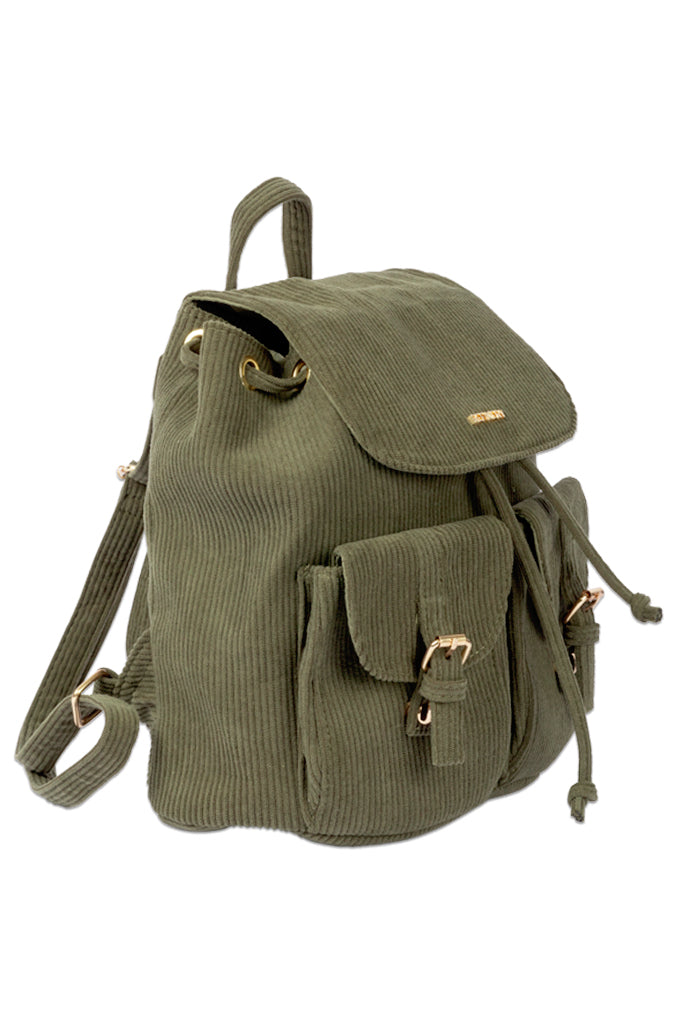 Corduroy Backpack _ 157402 _ Fatigue