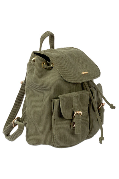 Corduroy Backpack _ 157402 _ Fatigue