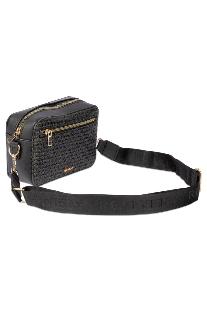 Raffia Bag _ 160164 _ Black