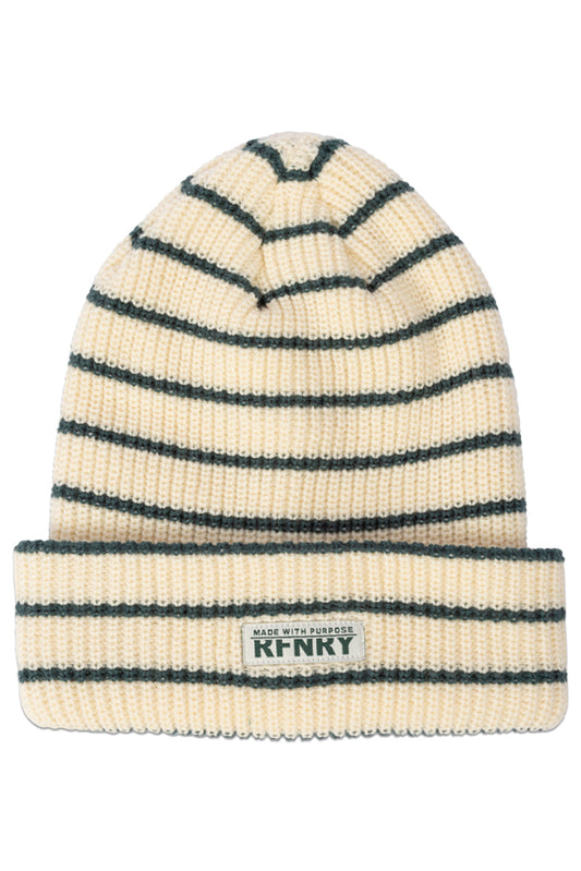 Striped Beanie _ 157506 _ Green
