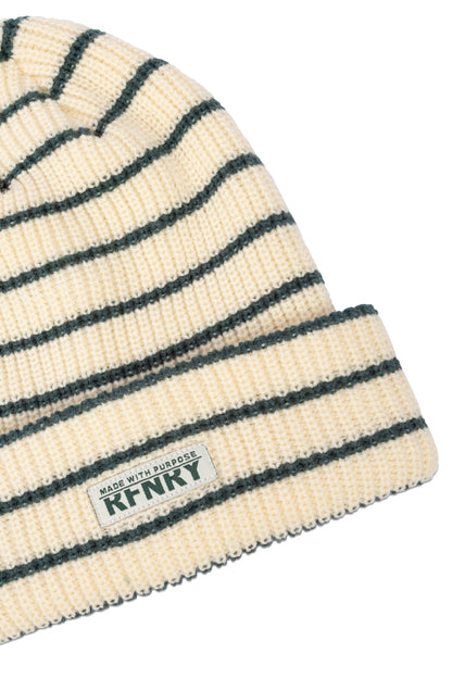 Striped Beanie _ 157506 _ Green