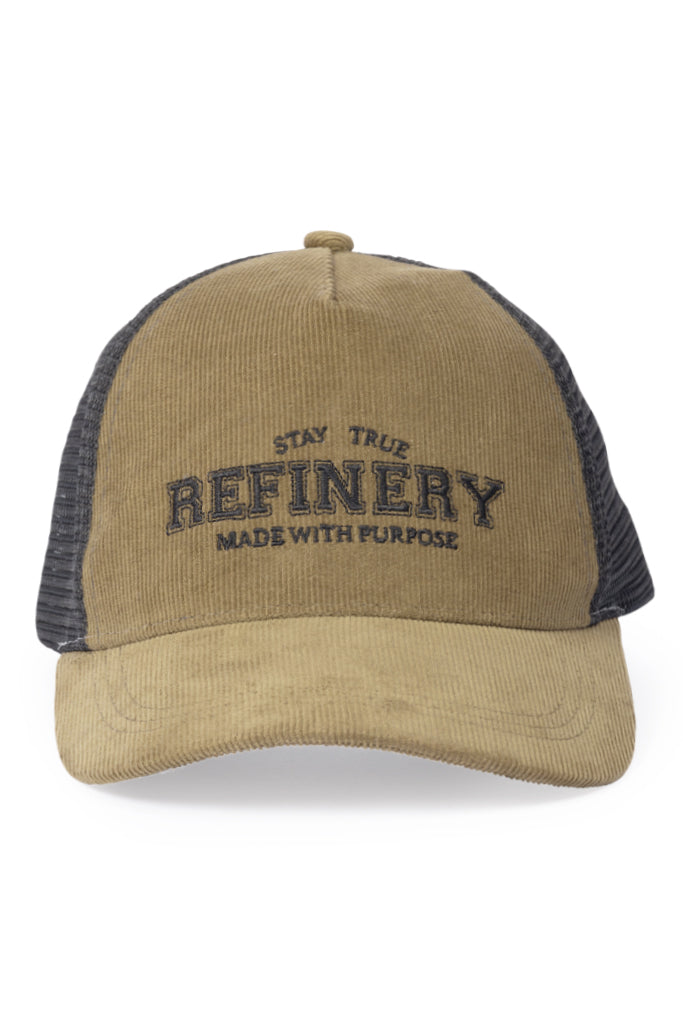 Corduroy Trucker Cap _ 157486 _ Stone