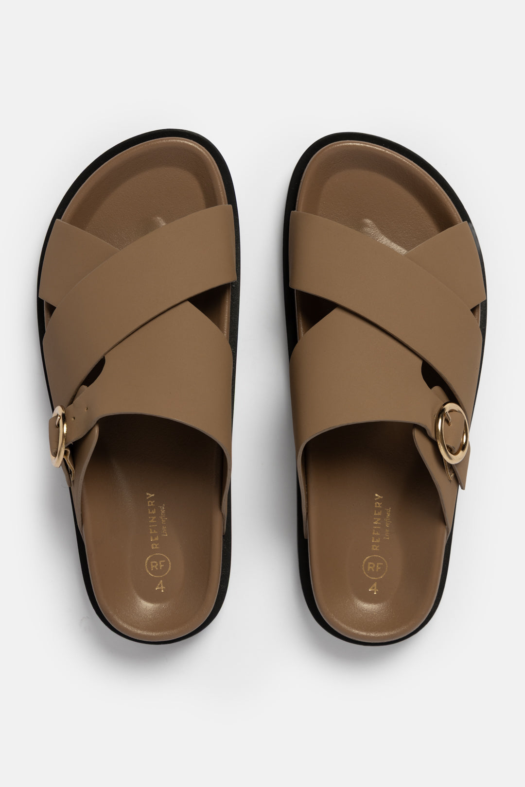 Cross Strap Slide Sandals