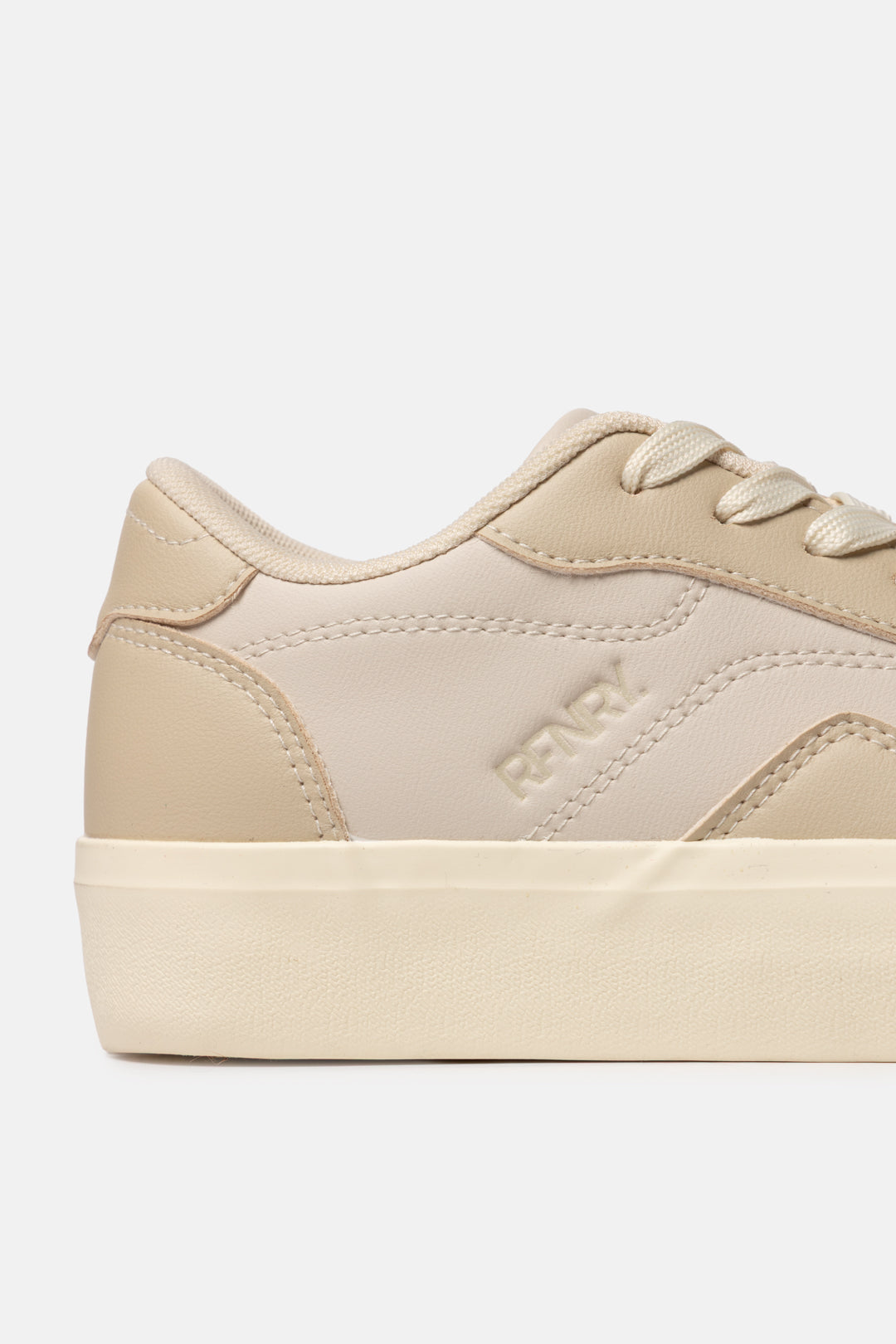 Paneled Faux Leather Sneakers