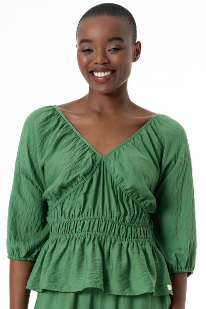 Peplum Silhouette Top