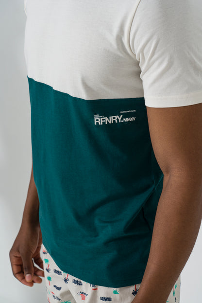 Branded Two Tone T-Shirt