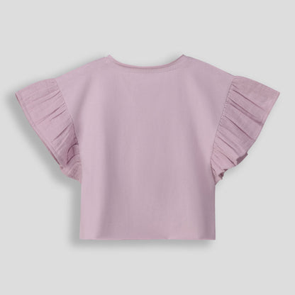 Girls Flutter Sleeve Tee