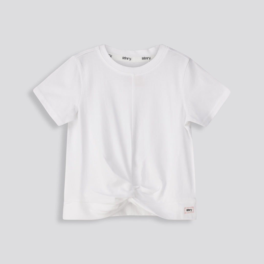 Girls Fashion Tee Optic White