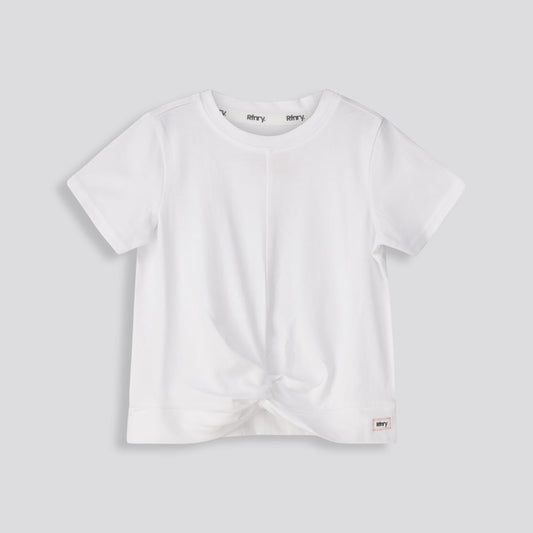 Girls Fashion Tee Optic White