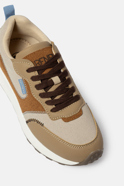 Retro Multi-Panel Sneakers