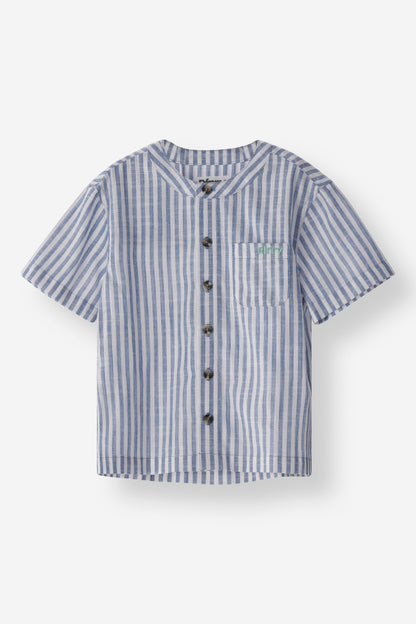 Boys Mandarin Collar Shirt