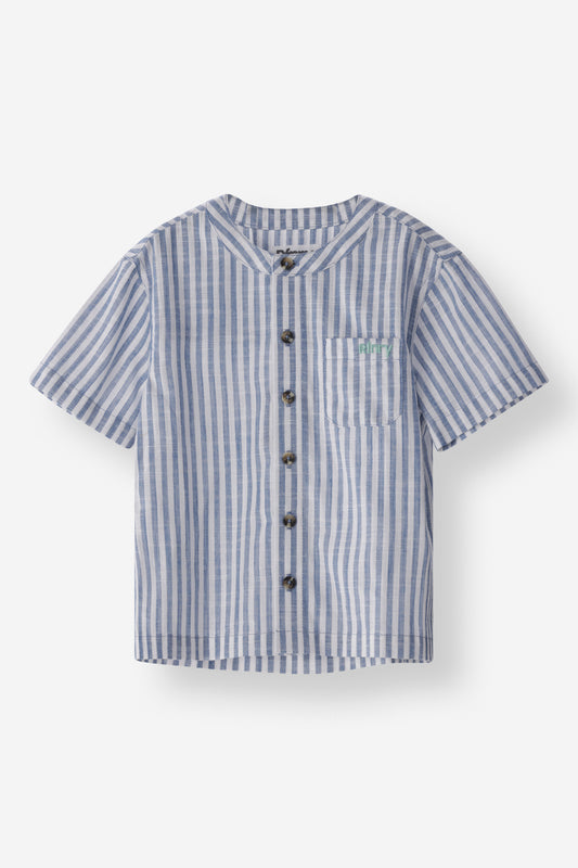 Boys Mandarin Collar Shirt