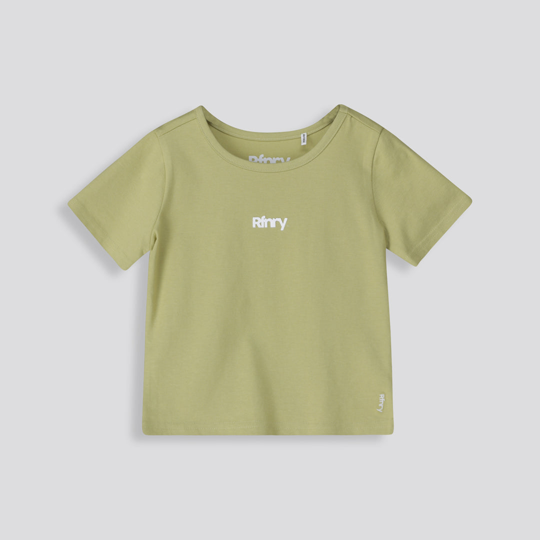 Girls Lettuce Edge Baby Tee
