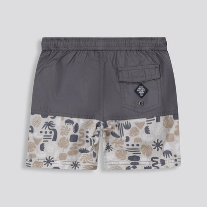 Boys Pool Shorts Charcoal