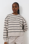 Cropped Crew Neck Sweat