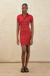 Fitted Stripe Golfer Dress