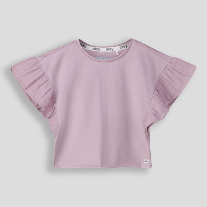 Girls Flutter Sleeve Tee