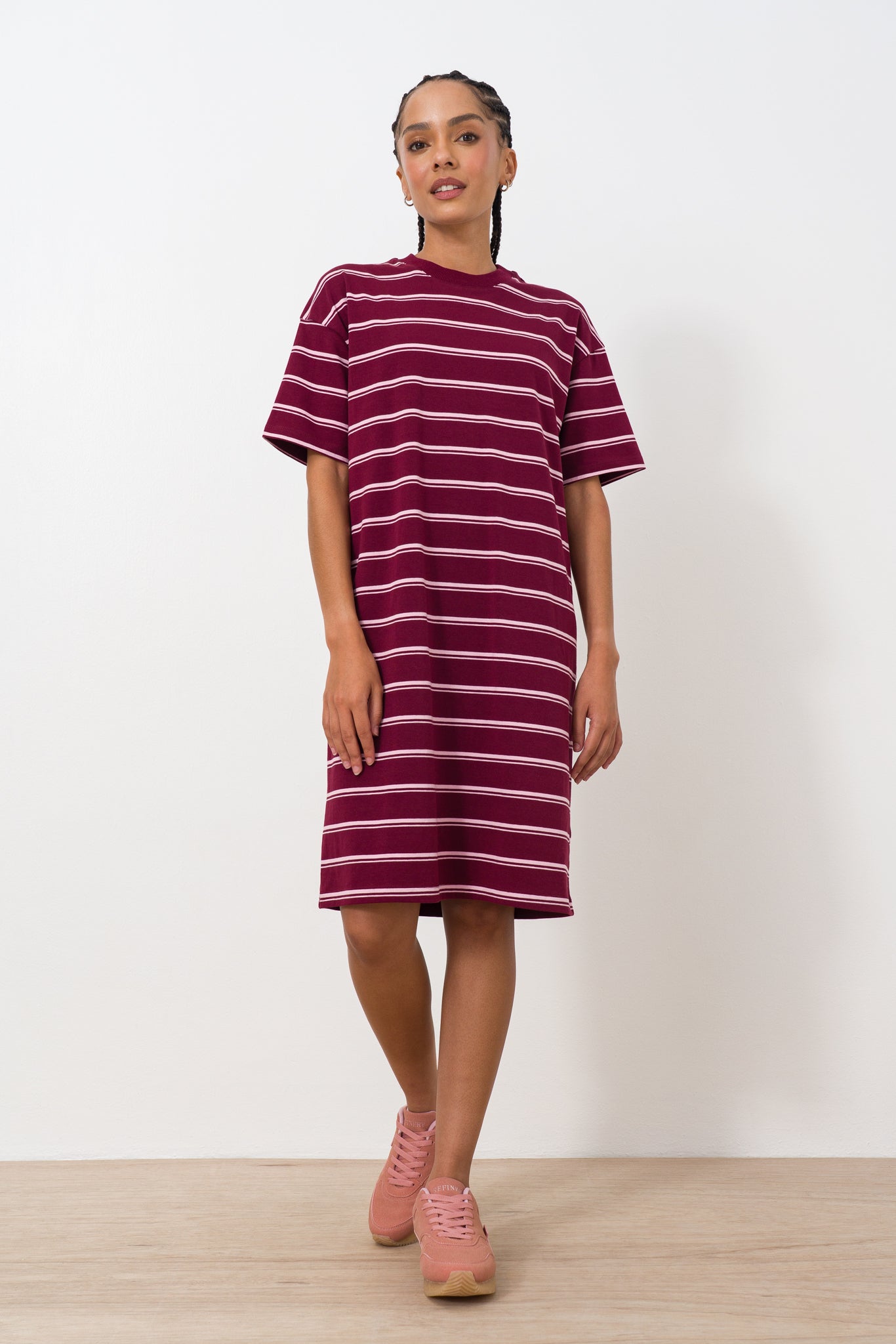 Striped-T-Shirt-Dress