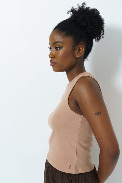 Hi Neck Tank Top
