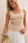 Square Neck Knit Tank