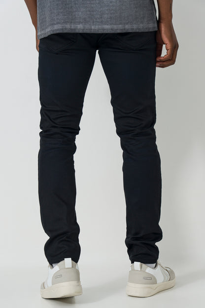 Coated Denim Skinny Jeans