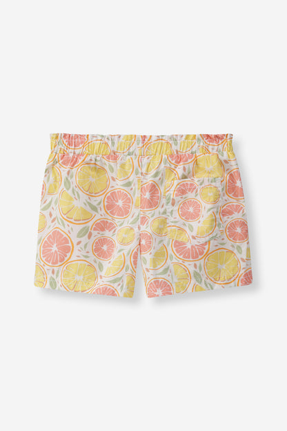 Citrus Print Pool Shorts
