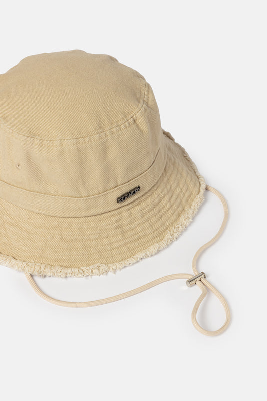 Raw Edge Bucket Hat