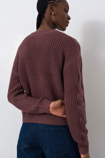 Chunky Cable Cardigan