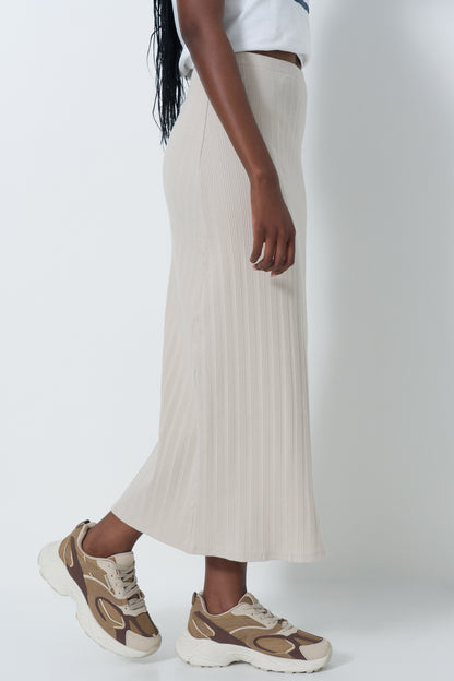Column Ribbed Skirt