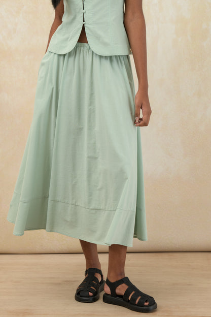 A-Line Midi Skirt