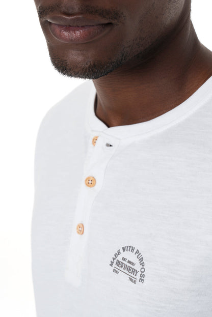 Henley T-Shirt White