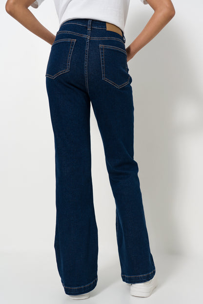 Flare Leg Hi Rise Denim
