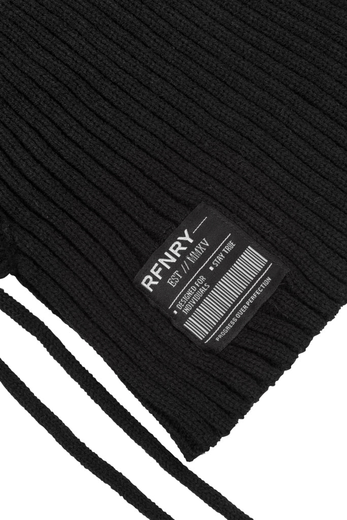 Knitted Hood Black