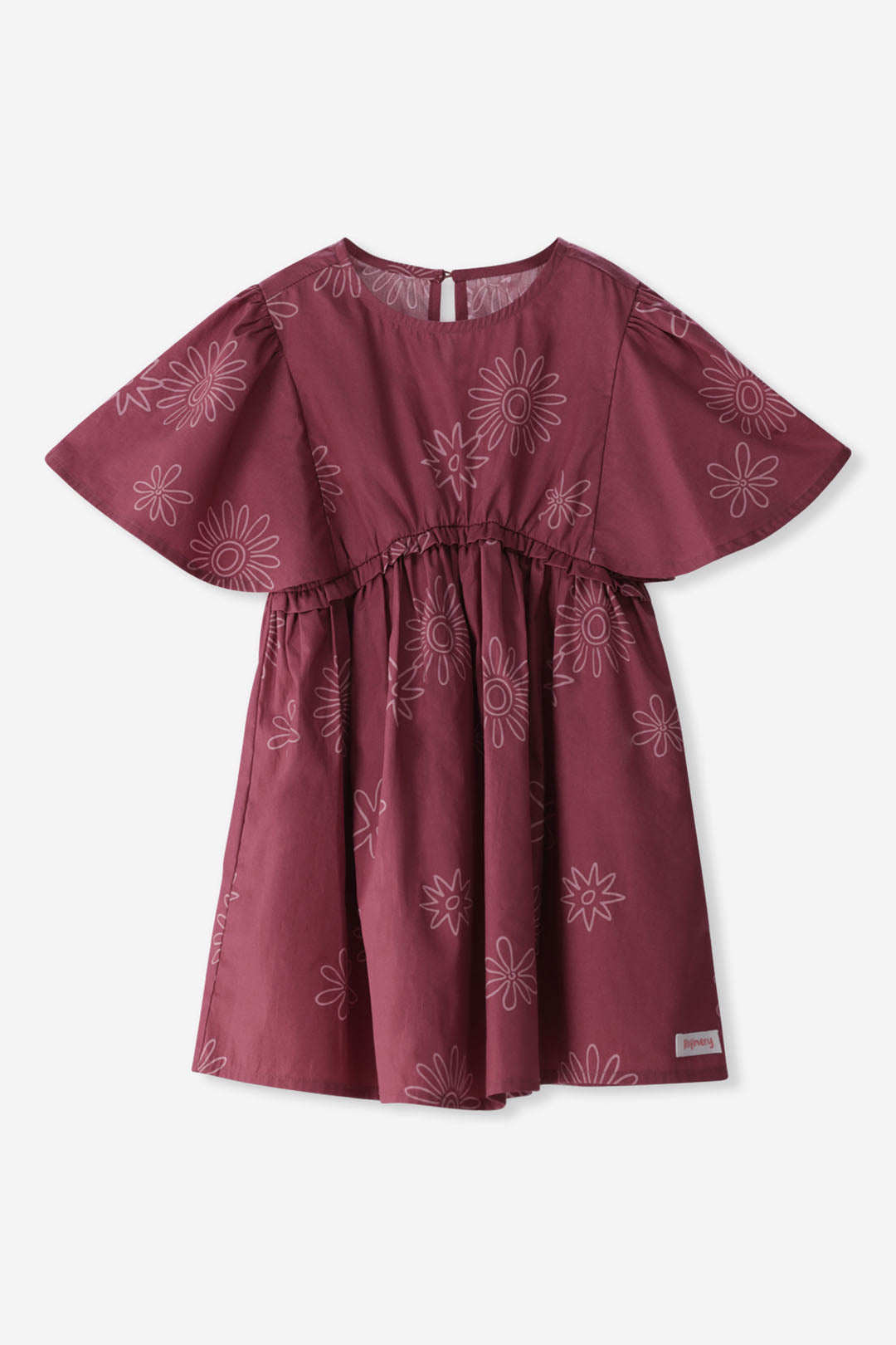 Girls Angel Sleeve Dress