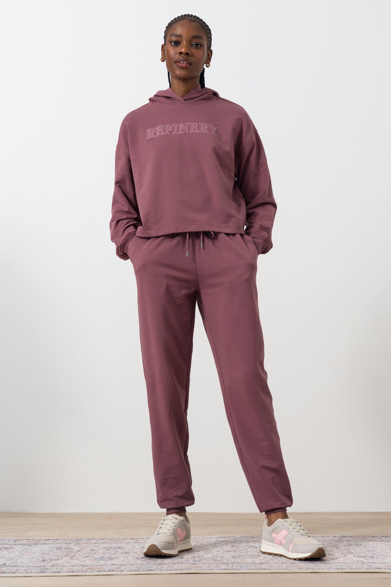 Mauve Logo Hooded Sweatshirt