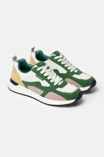 Multi-paneled Runner Sneakers