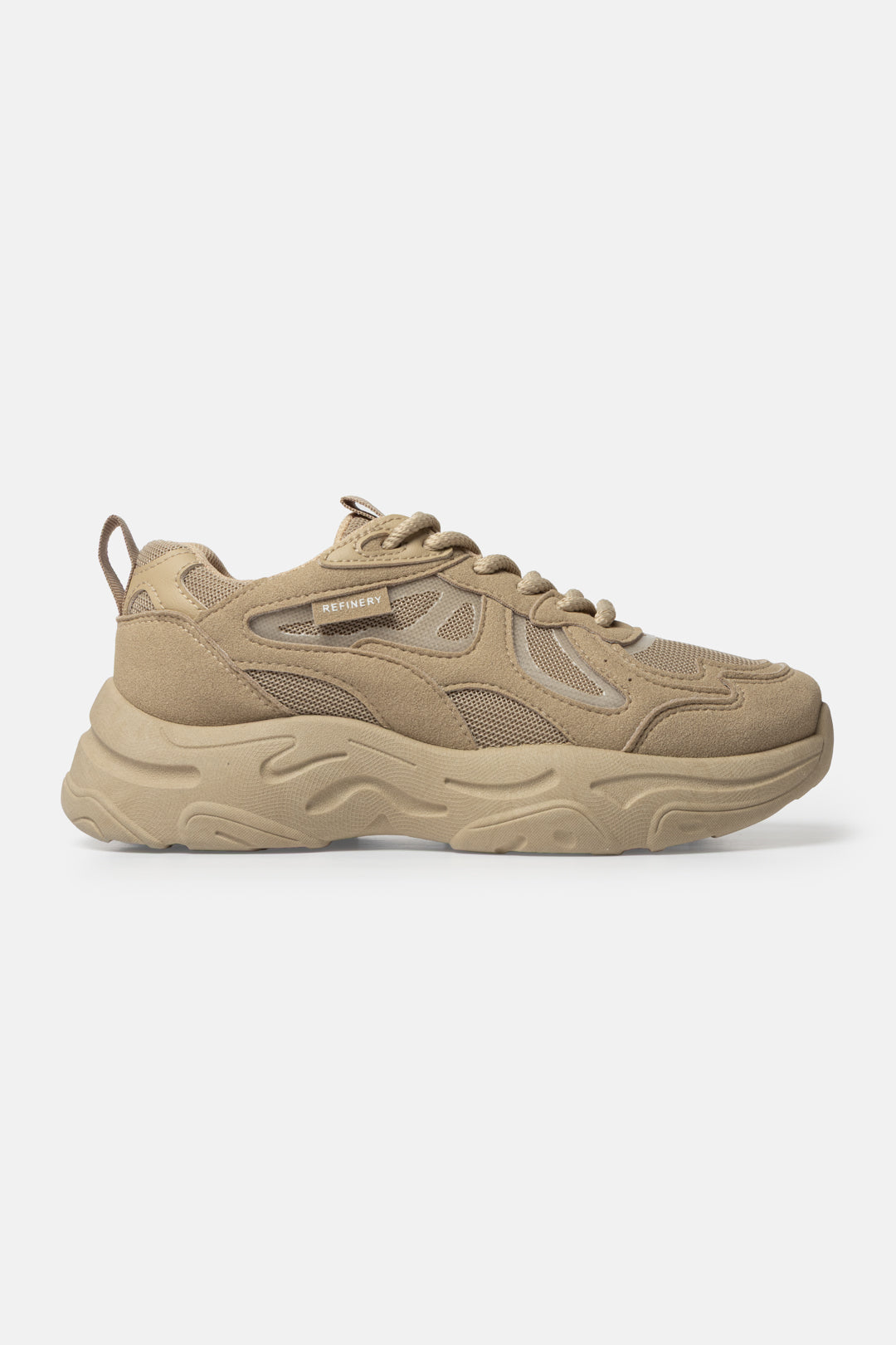 Chunky Mesh Suede Sneakers
