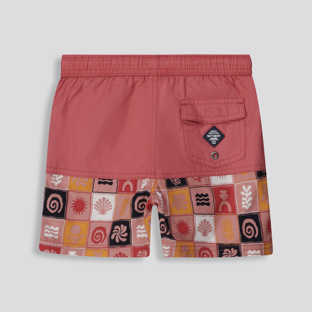 Boys Pool Shorts Rose