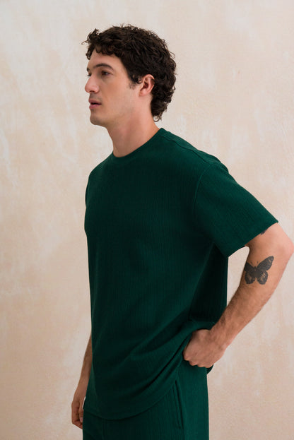 Textured Oversized T-shirt