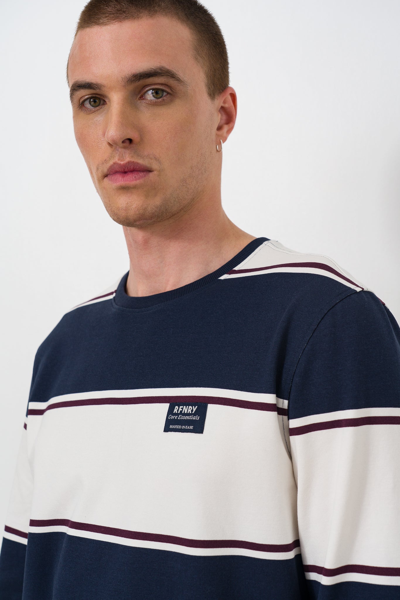 Striped-Crew-Sweat