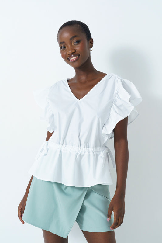 Flutter Sleeve Top